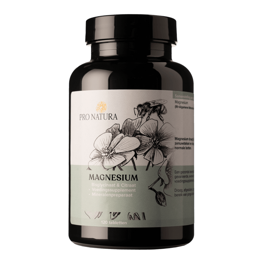 Magnesium Bisglycinaat Albion 120 tabletten - gechelateerde magnesium van ProNatura